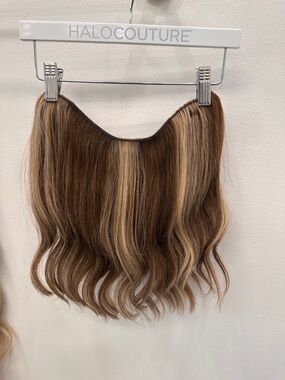 HaloCouture Brown with Blonde Highlights Halo Hairpiece